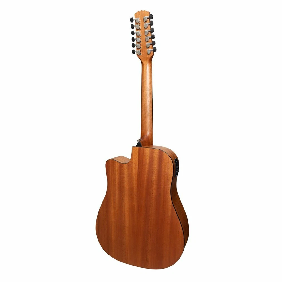 Martinez Natural Series guitar open pore mahogany finish