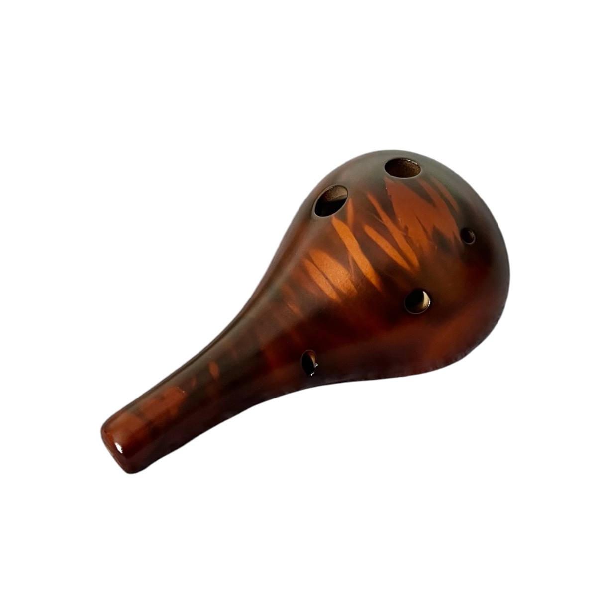 Ocarina 6 Hole C-Tone - Brown striped