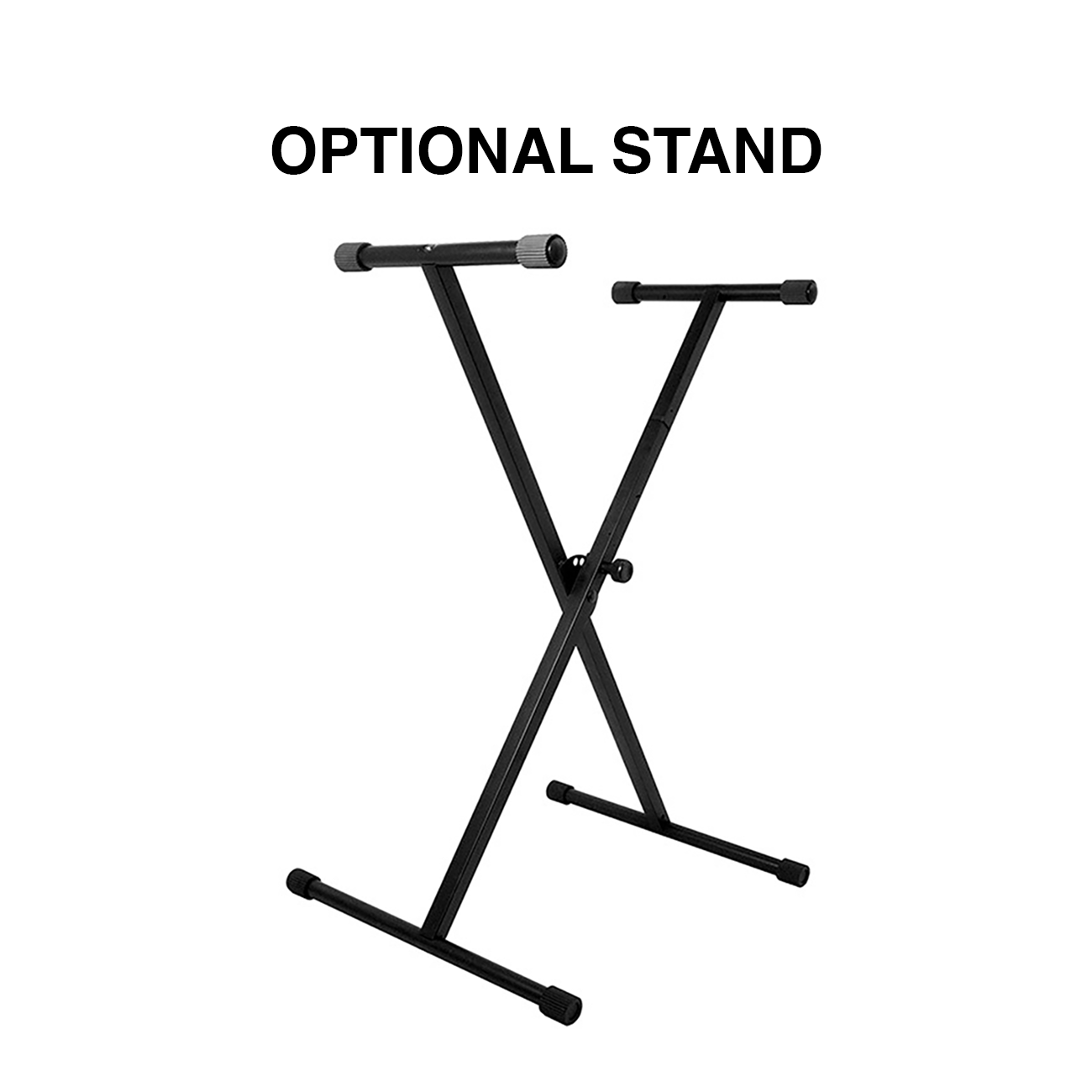 Optional onstage keyboard stand