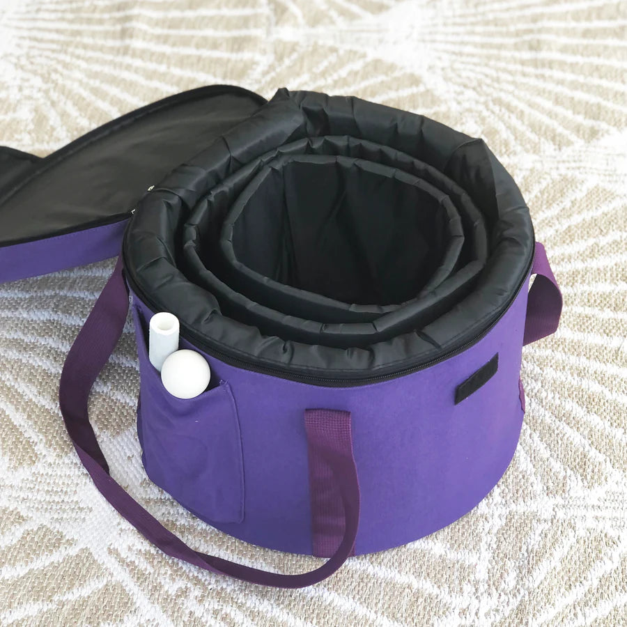 Purple 11" Carry Bags - Chrystal singing bowls (sets of 3) Son of Drum