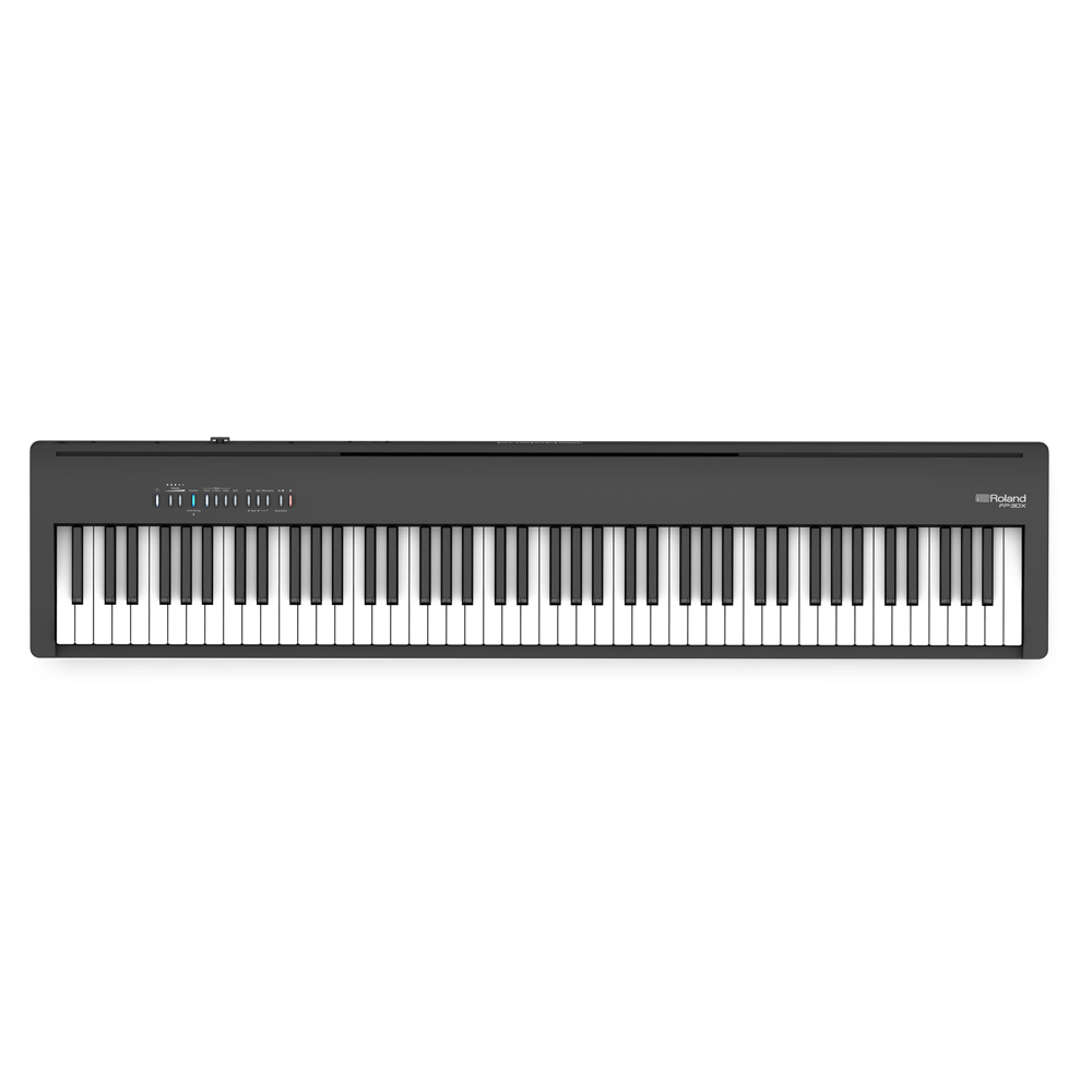 Roland FP30XBK Digital Piano including KSC70 Wooden Stand (Black)