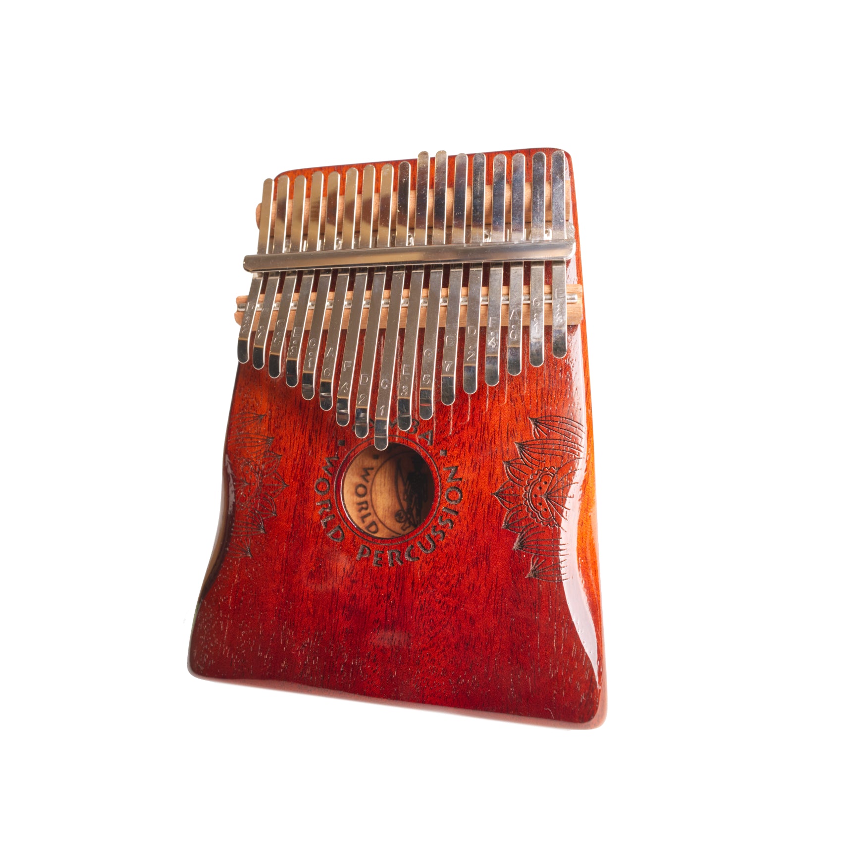 SWP Kalimba 17 Keys Mahogany Vintage Hand Rest Soundboard - Son of Drum Australia