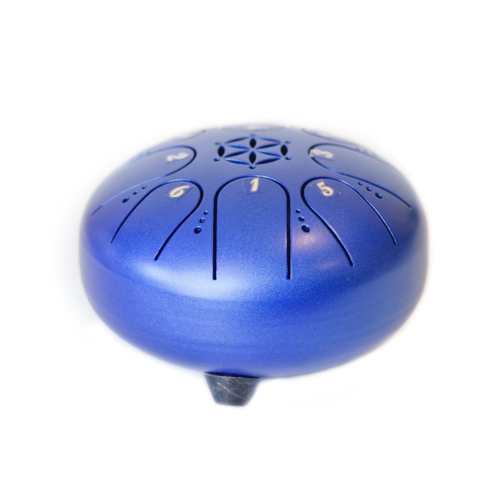 SWP 13cm steel tongue drum in C Major with beaters and carry bag blue