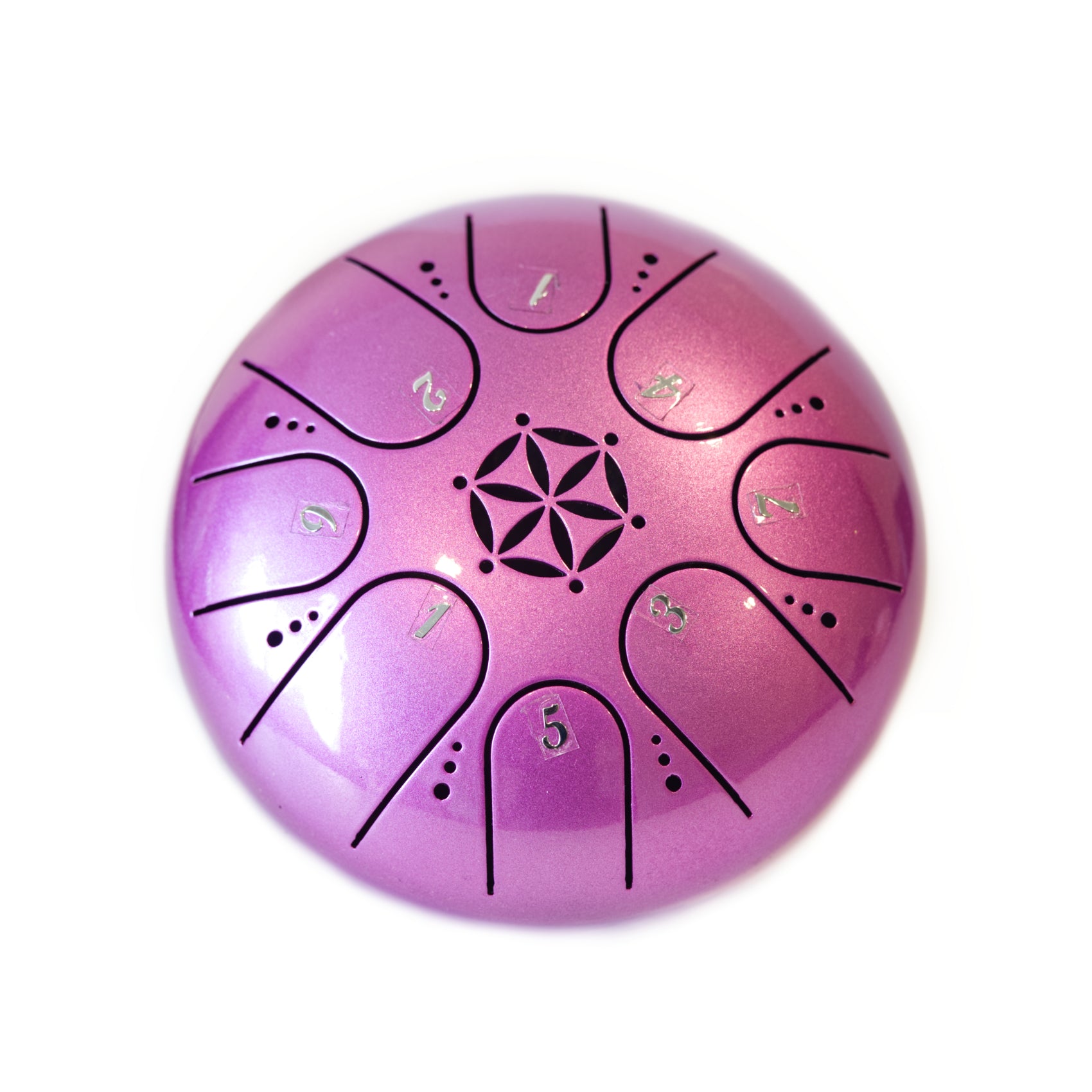 Son of drum SWP 13cm steel tongue drum in C Major with beaters and carry bag - pink