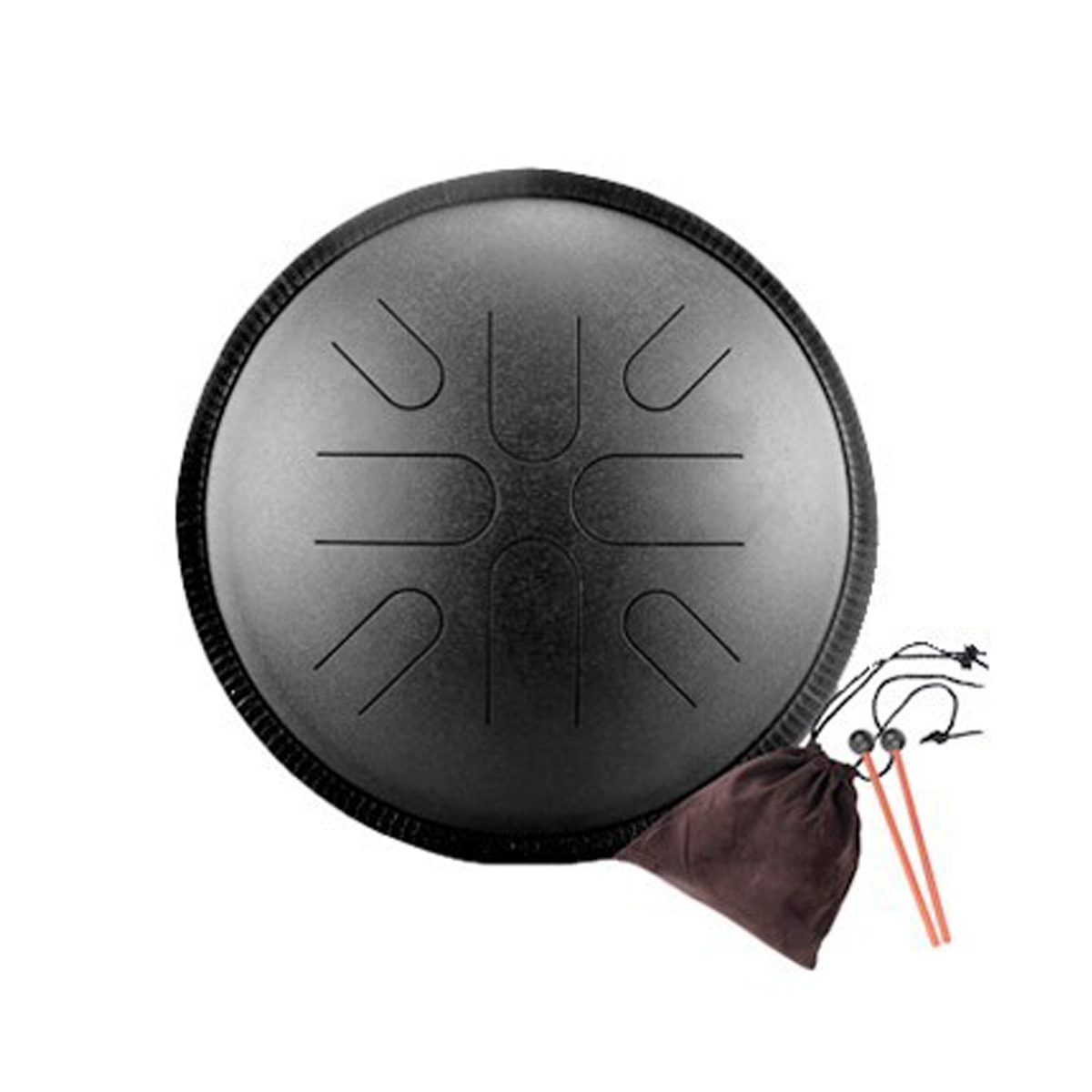 SWP Tongue Drum 8 Note 10" Akebono black 