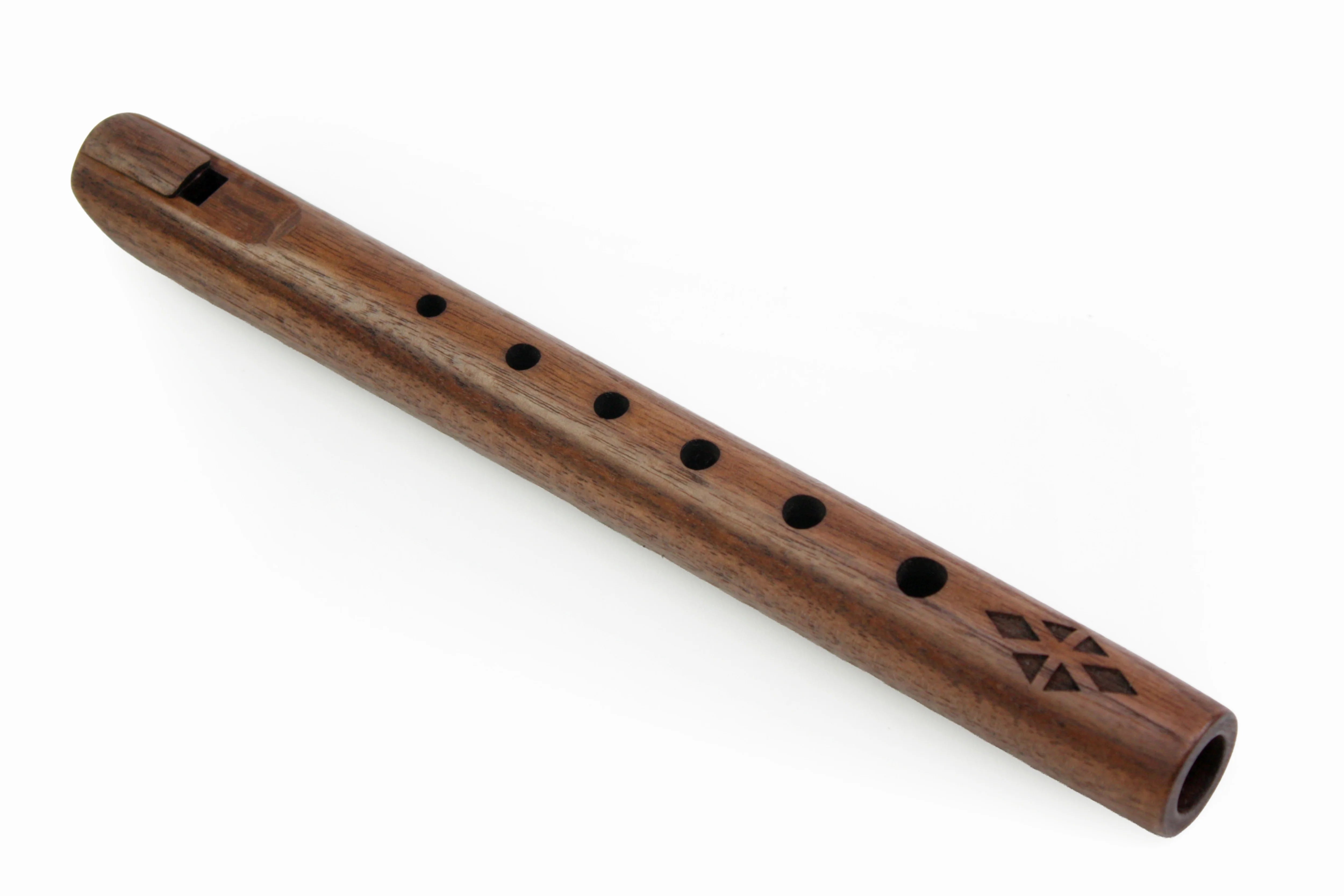 Pocket Spirit Flute made from solid Walnut Australia