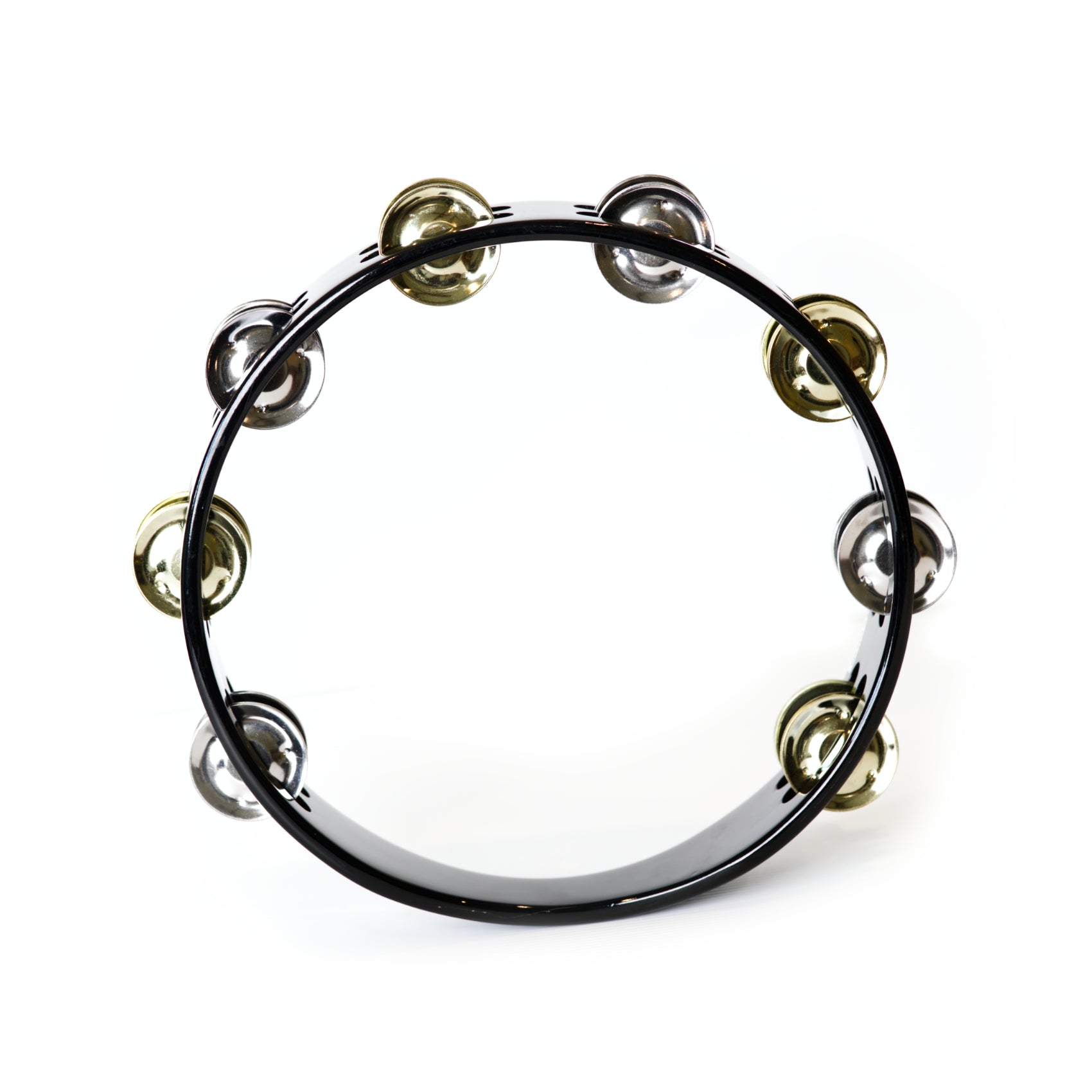 TOCA Tambourine w/ Nickel & Brass jingles (Black) Son of drum 