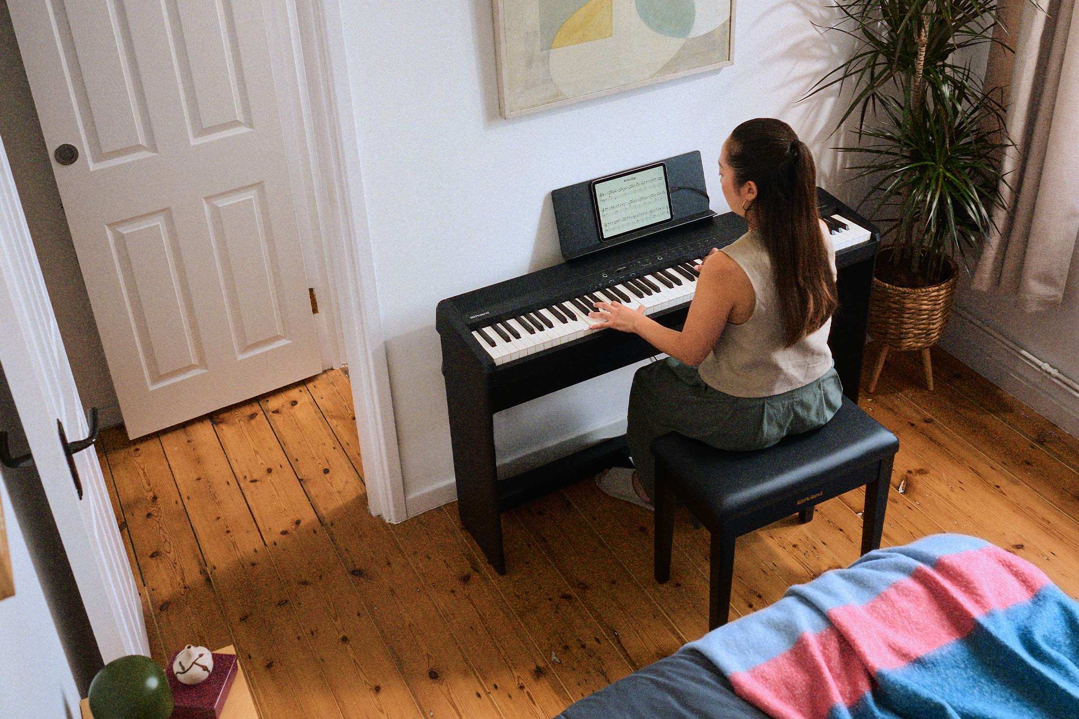 Piano stand for Roland FP40