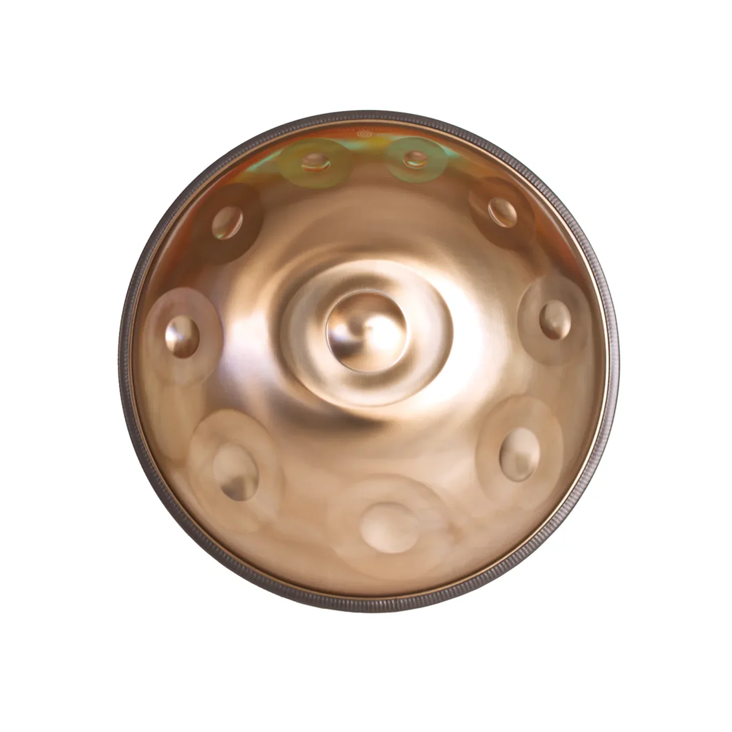 Ethereal mini handpan with hard case Eb Kurd scale