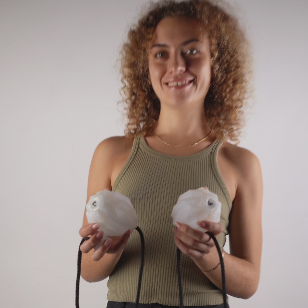 Lumi PRO Geometric Silicone Prism R2 LED Glow Poi demo