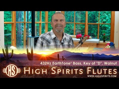 How to play High Spirits Earth Tone Bass D Flute - Walnut