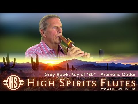 How to play High Spirits Gray Hawk 'High B-flat' Flute - Aromatic Cedar