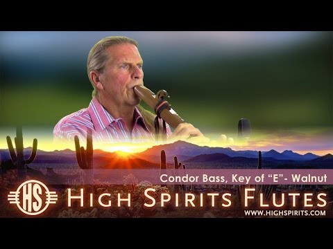 High Spirits Condor Bass E Flute - Walnut (demo video)