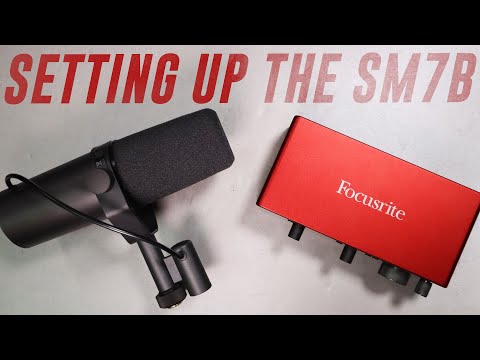 Shure SM7B dynamic microphone How to setup