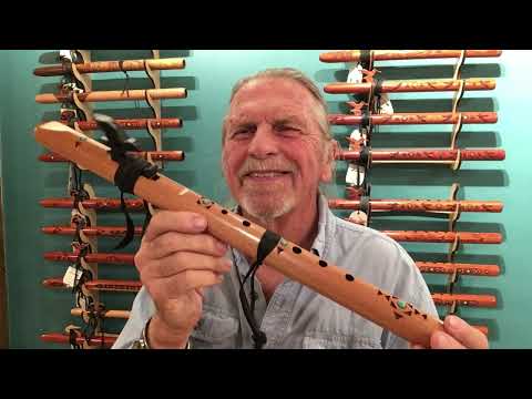 Video tutorial - High Spirits Sparrow Hawk A Flute - Spanish cedar with turquoise inlays