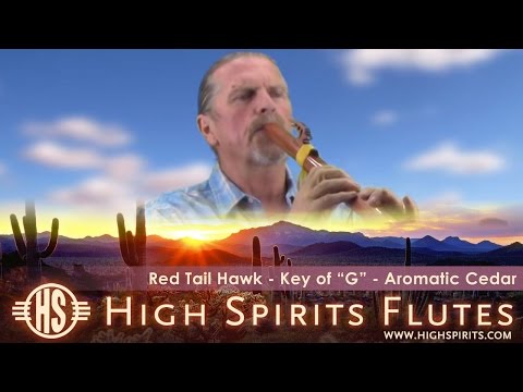 Video High Spirits Red Tail Hawk G Flute - Aromatic Cedar