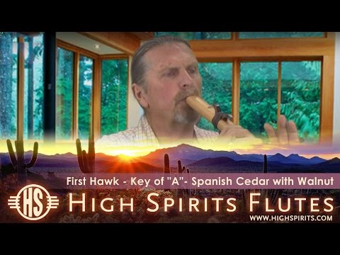 Video High Spirits First Hawk Spanish Cedar 'A' Flute