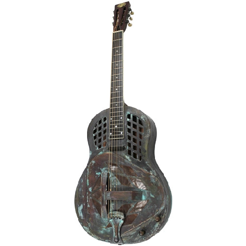 Bourbon Street Tricone Resonator Guitar Copper Rust w/Case