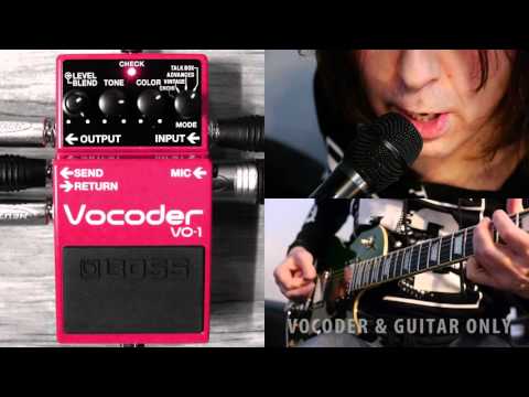 how to use Boss Vocoder Pedal VO-1